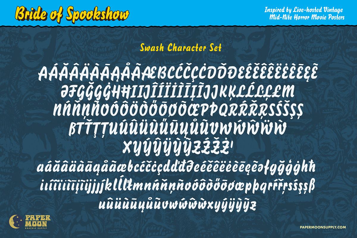 Bride of Spook Show Collection, a Handwritten Font by Paper Moon Graphic Supply (Photo 5 of 25)