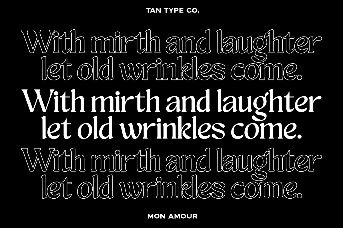 TAN - MON AMOUR, a Font by TanType (Photo 4 of 11)
