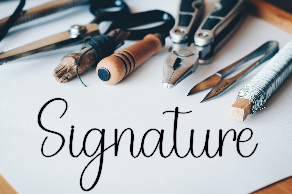 billing, a Handwritten Font by FreshTypeINK (Photo 4 of 7)