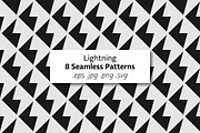 Lightning - 8 Seamless Patterns, a Pattern Graphic by Tustan (Thumbnail 1 of 3)
