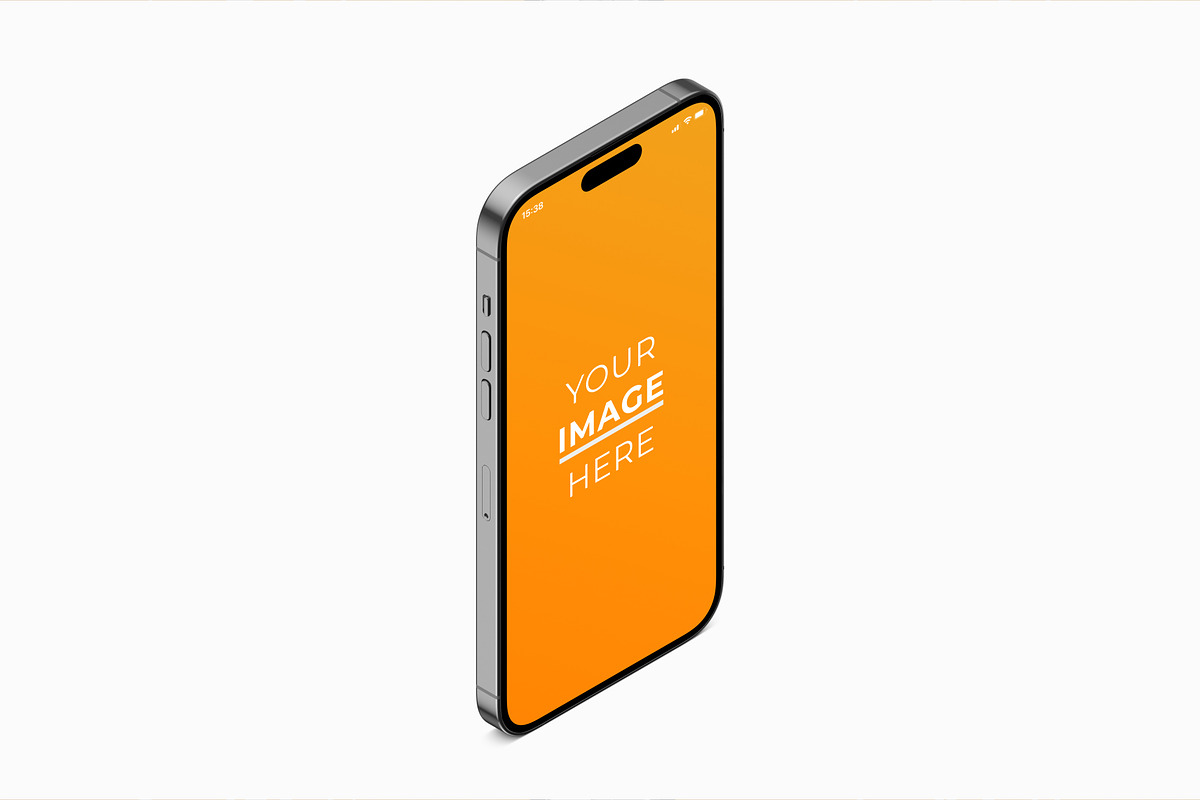 Isometric iPhone 14 Pro Mockup Pack, an iPhone Mockup by DreamVisuals (Photo 4 of 6)
