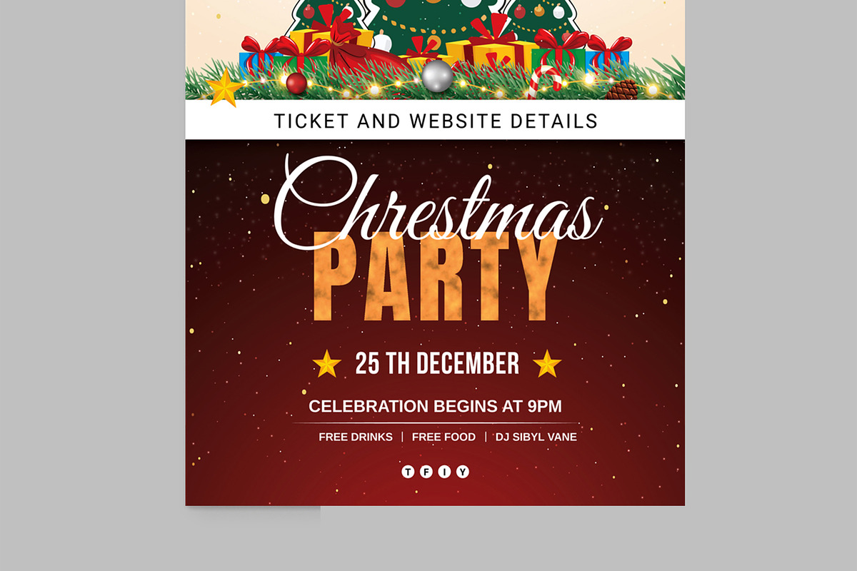 Christmas Flyer Layout, a Flyer Template by MightyDesign (Photo 3 of 8)