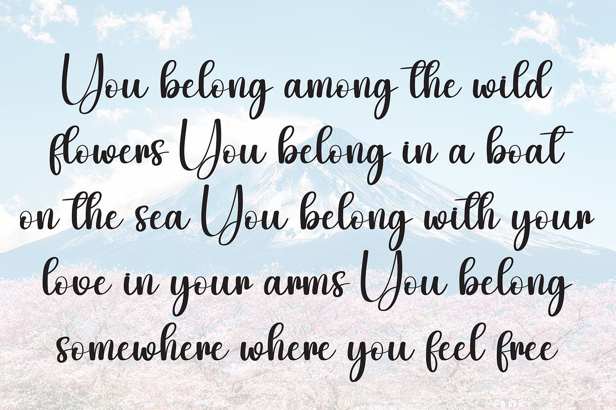 Cutegirl | Script Font, a Handwritten Font by Scratchones (Photo 6 of 9)