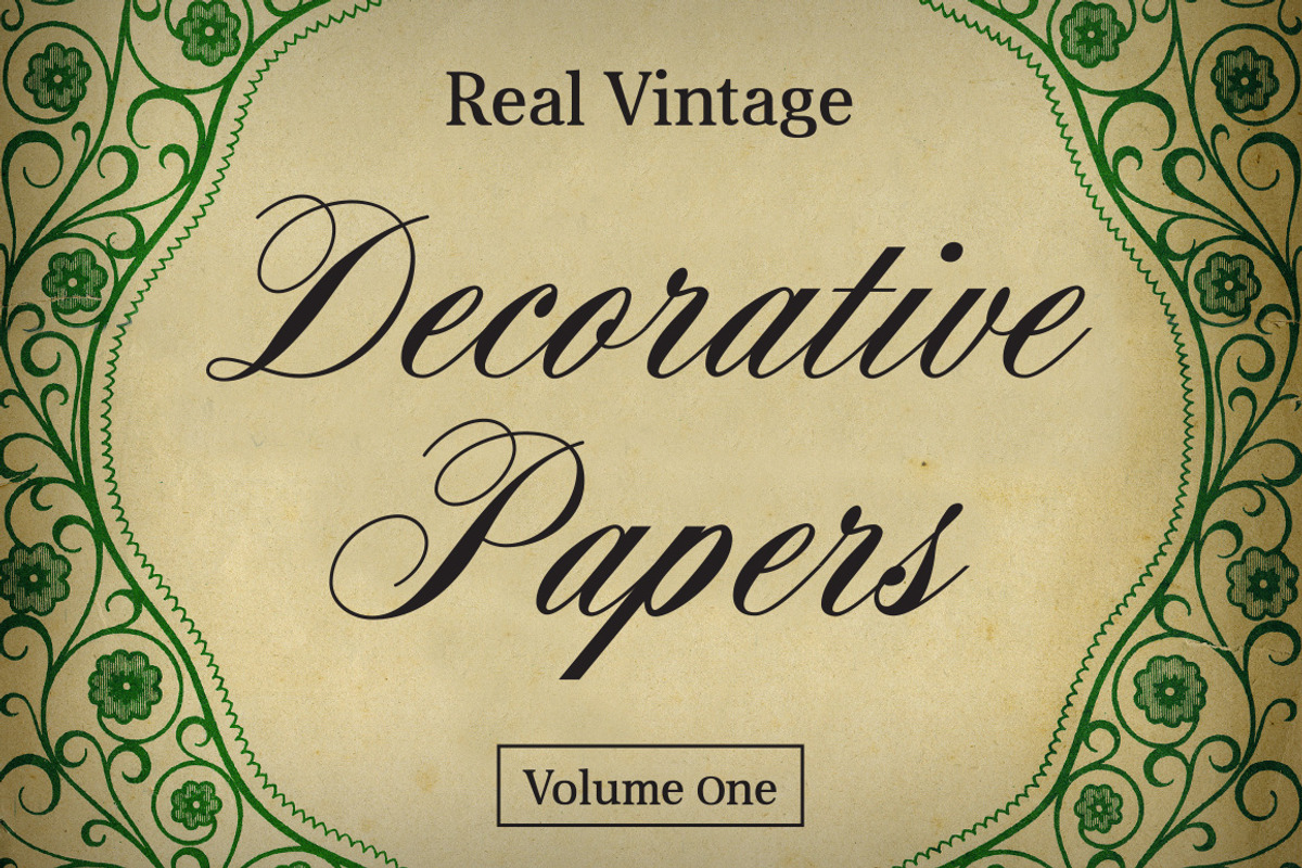 Real Vintage Decorative Papers Vol 1