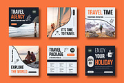 Travel Agency Social Media Post, a Social Media Template by MightyDesign (Thumbnail 2 of 8)