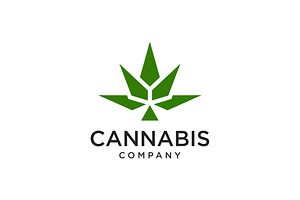Cannabis Leave Icon Logo, a Branding & Logo Template by Buqancreative