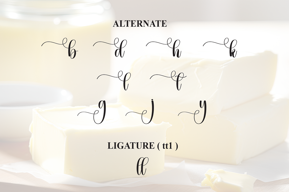 Butterly | Script Font, a Handwritten Font by Scratchones (Photo 8 of 9)