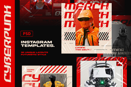 CYBERPUNK Instagram Templates