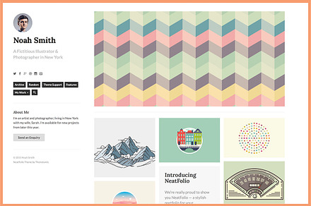 NeatFolio Tumblr Theme