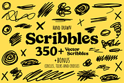 Hand Drawn Scribbles Vector Pack, an Outline Icon by Design by Barton (Thumbnail 1 of 11)