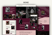 Dark Moody Agency Portfolio Website, a Squarespace Template by Warmsoulgallery (Thumbnail 2 of 11)