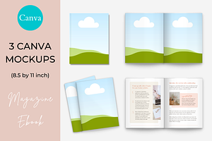 Magazine Mockups For Canva