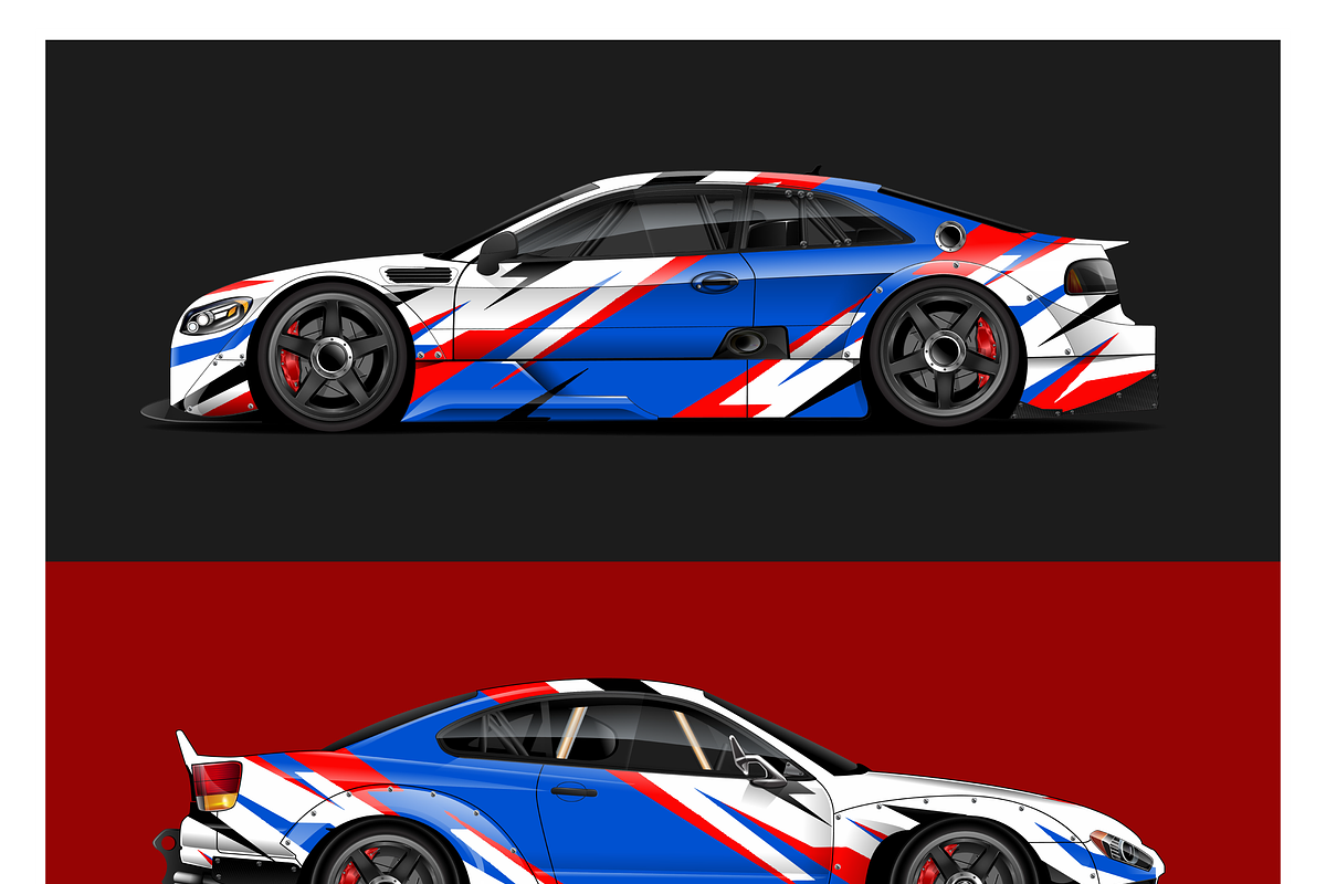 Dynamic Racing Car Wrap Design, a Sport Illustration by CarWrap design (Photo 3 of 3)