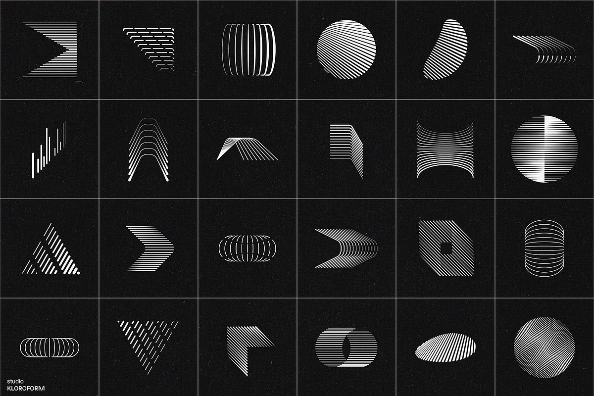Line Logic - 240 Vector Objects, an Outline Icon by kloroform (Photo 5 of 13)