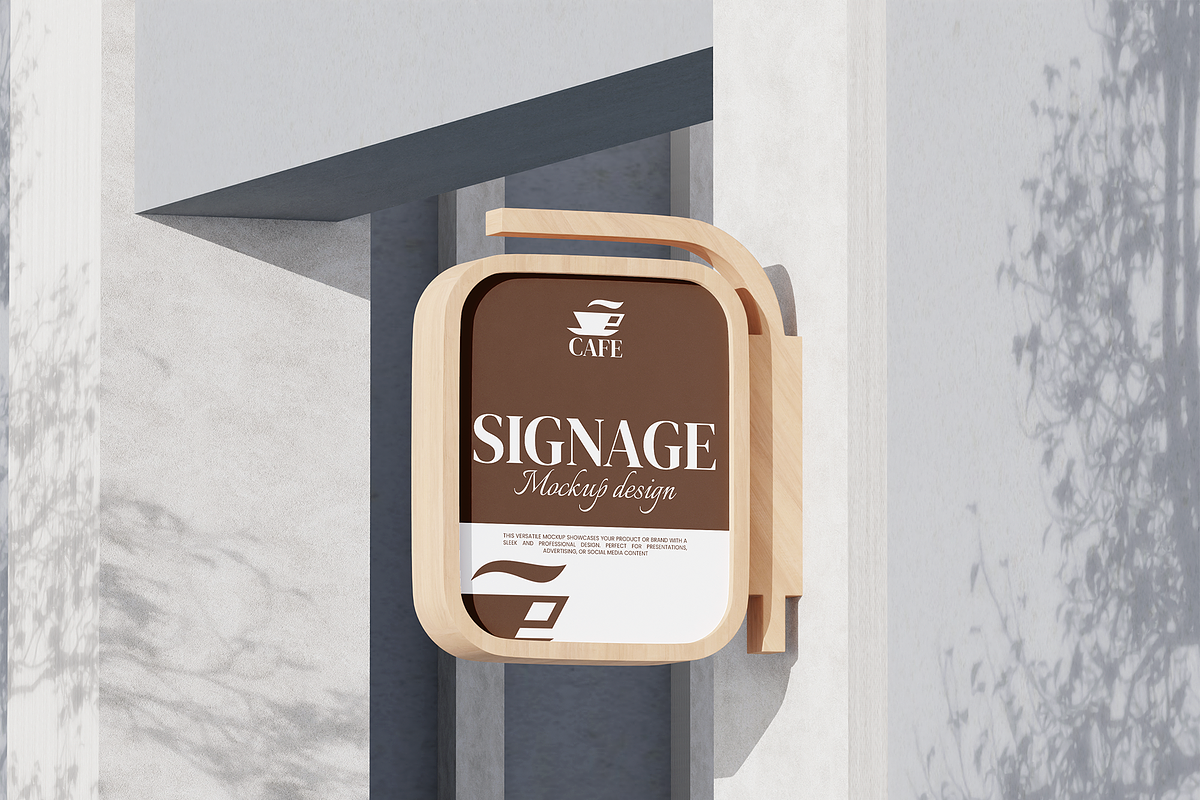 Signage Mockup, an Advertising Mockup by Permadi Creative (Photo 2 of 2)