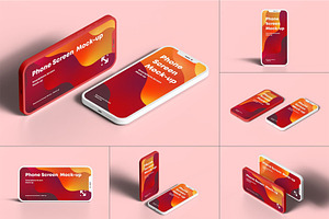 Clay Phone Screen Mockup, an Android Mockup by Se٧enStudio
