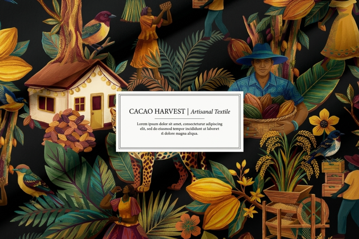 Cacao Luxury Pattern design, a Pattern Graphic by Luiz da Rolt Grathwohl (Photo 3 of 20)