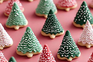Tasty Christmas Cookies Pattern, a Food & Drink Photo by Virgo Studio