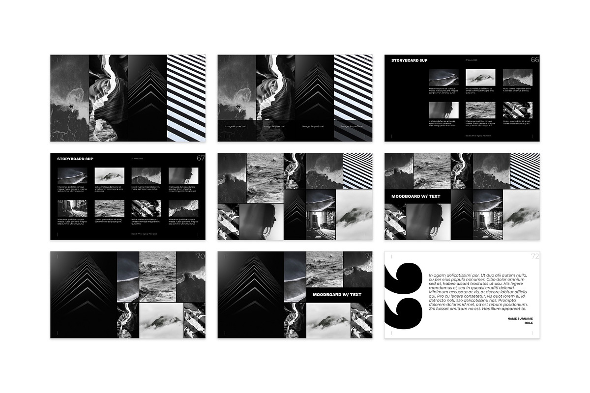 Striking B&W Pitch Deck Template, a Presentation Template by PresentationDesignStudio (Photo 10 of 15)