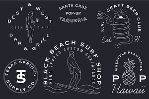 26 HIPSTER FLASH LOGOS EXTRAS