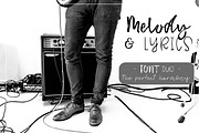 Melody & Lyrics - Font Duo, a Script Font by Inksnthings (Thumbnail 1 of 17)