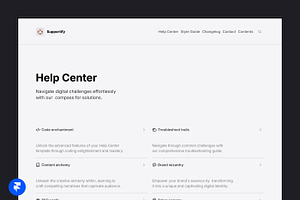 Supportify - Framer template