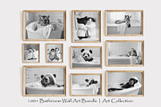 Funny and Cute Bathroom Art Bundle, an Animal Photo by PrintablesByFranklyn (Thumbnail 3 of 10)
