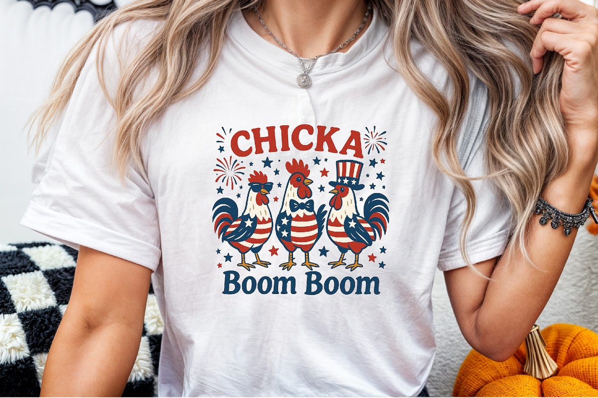 Patriotic Chicken USA 4th of July Me, an Illustration by Sublimation Artist (Photo 7 of 9)