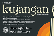 Kujangan - Blackletter Display Font, a Blackletter Font by indranesia (Thumbnail 1 of 3)