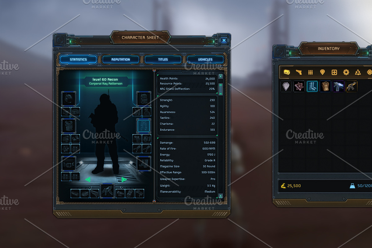 Aramech User Interface, a Graphic by Kodiak Graphics (Photo 4 of 21)