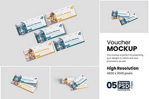 Voucher Mockup, a Product Mockup by bimockup