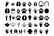 41 Animal Paw Stencil, Animal Tracks, an Object Graphic by Doodle Cloud ...