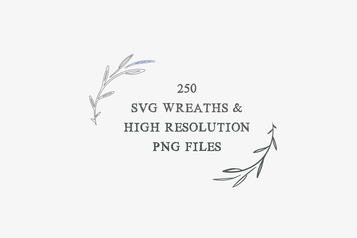 250 Wreaths Vector MEGAPack, an Illustration by Greek fonts by nantia.co (Photo 6 of 7)
