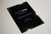 Black Gold Wedding Invitation Suite, an Invitation Template by Elegrad Design Agency (Thumbnail 4 of 9)