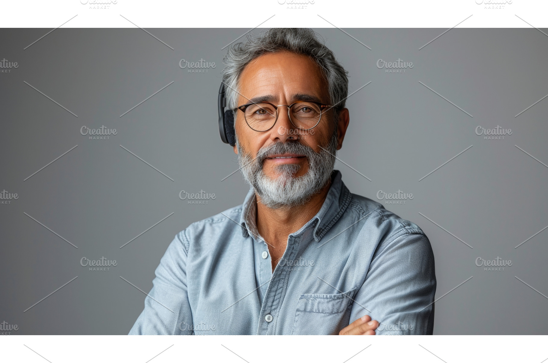 Over a white background, a confident, a Person Photo by ZinetroN