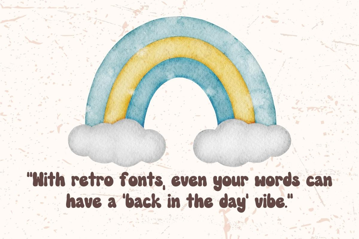 Retro Groovy - Display Handwritten, a Handwritten Font by Charmingbear59.design (Photo 5 of 7)
