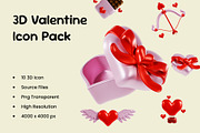 3D Valentine Icon Pack, an Object 3D Model by Boril Std (Thumbnail 1 of 3)