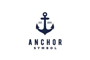 Classic Anchor Vintage Retro Logo