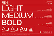 Ren - Sans serif font family, a Sans Serif Font by Artistic & Unique (Thumbnail 2 of 15)
