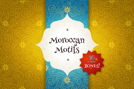 Moroccan Motifs Vol. 2, a Card Template by O'Gold!