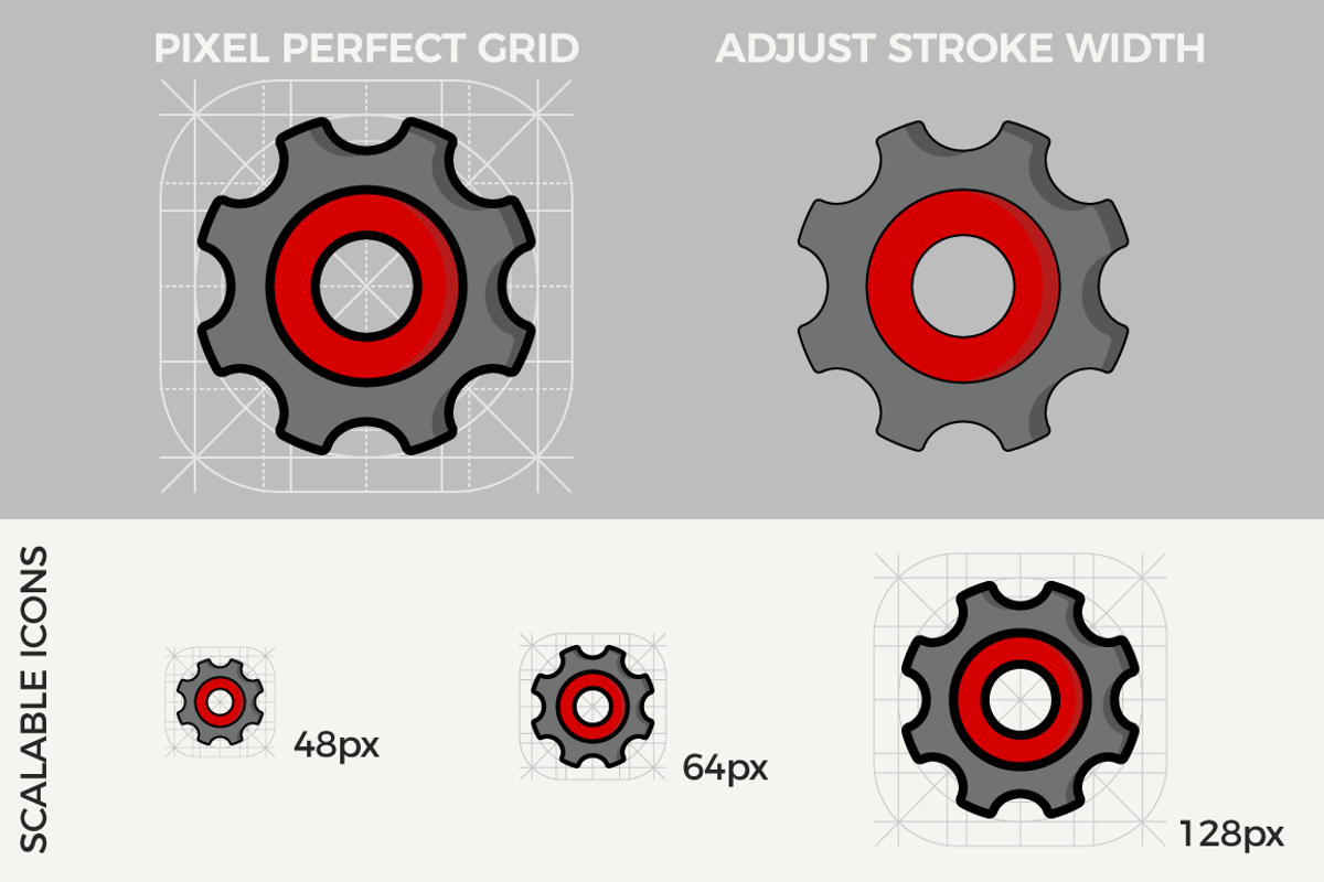 100 Essential Icons - Ultra Color, an Outline Icon by Designerbundle (Photo 2 of 3)