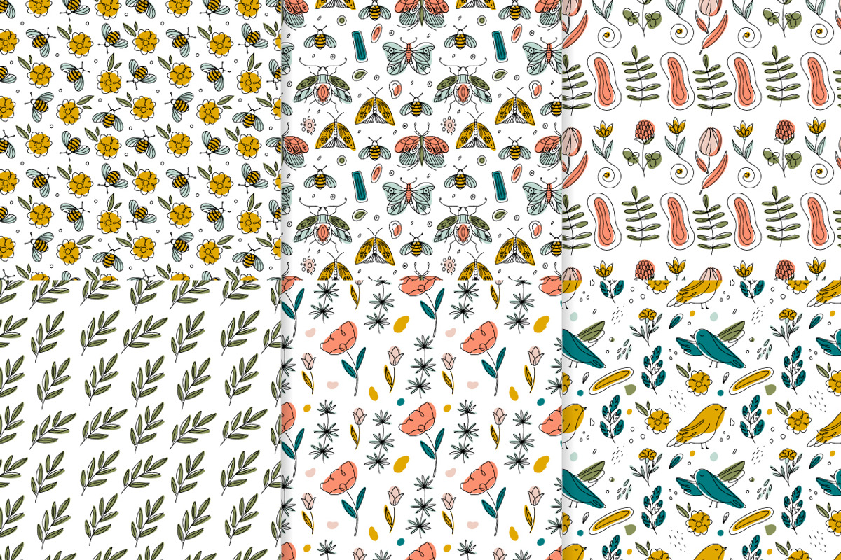 Meadow 100 floral seamless patterns, a Pattern Graphic by DariSmartArt (Photo 3 of 33)