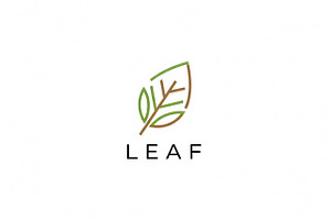 Minimal Leaf Logo, a Branding & Logo Template by Logocreative