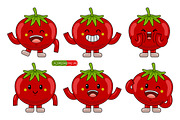 Tomato Mascot Cartoon Character, an Illustration by MEDZ (Thumbnail 3 of 5)