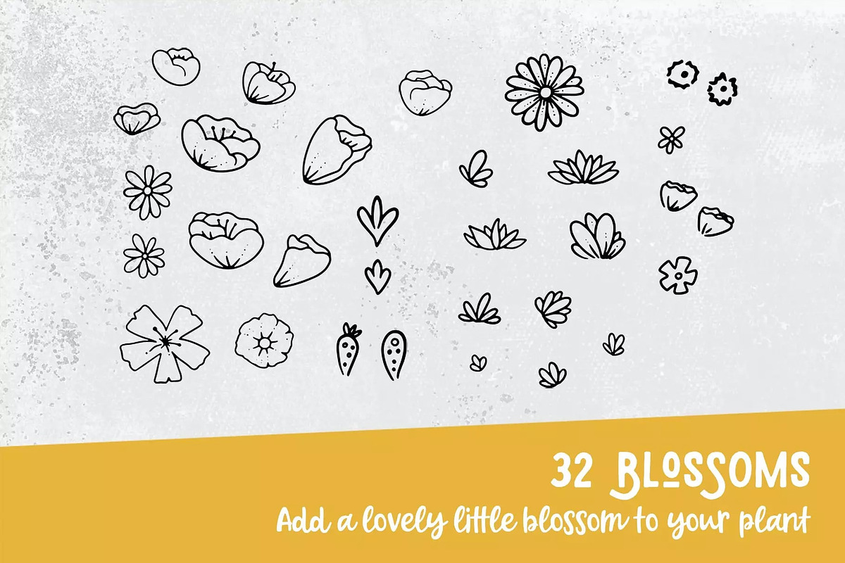 Procreate Plants & Pots Stamp Set, a Brush Add-On by PaperMoon (Photo 7 of 10)