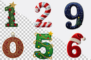 Christmas Embroidery Alphabet Clipar, an Illustration by SVGArt (Thumbnail 8 of 8)