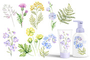 Wild flowers bundle, set Wildflowers, a Texture Illustration by MarinadeArt (Thumbnail 3 of 8)