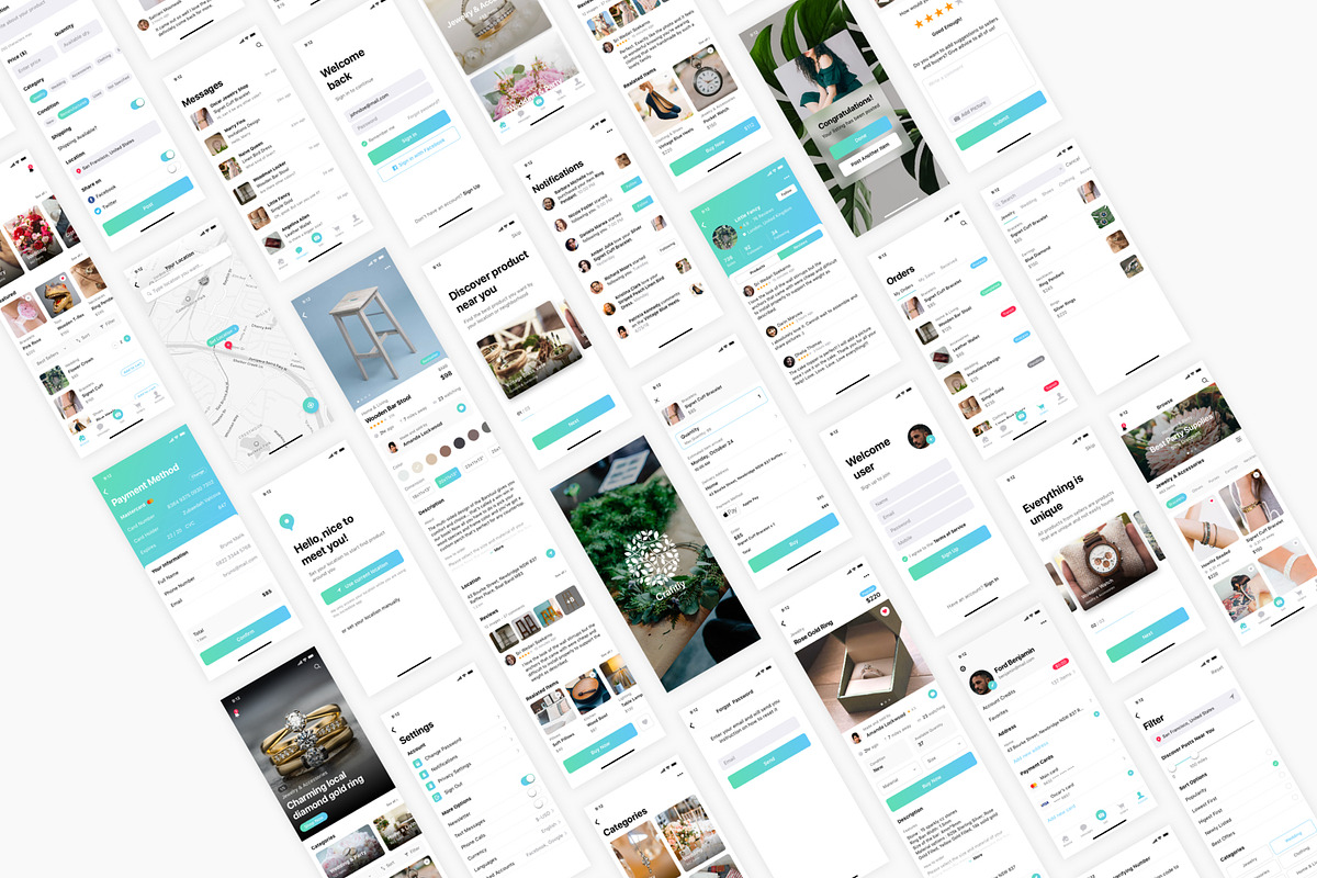 Craft & Handmade Product App, an UI Kit Template by flr.24 (Photo 2 of 2)
