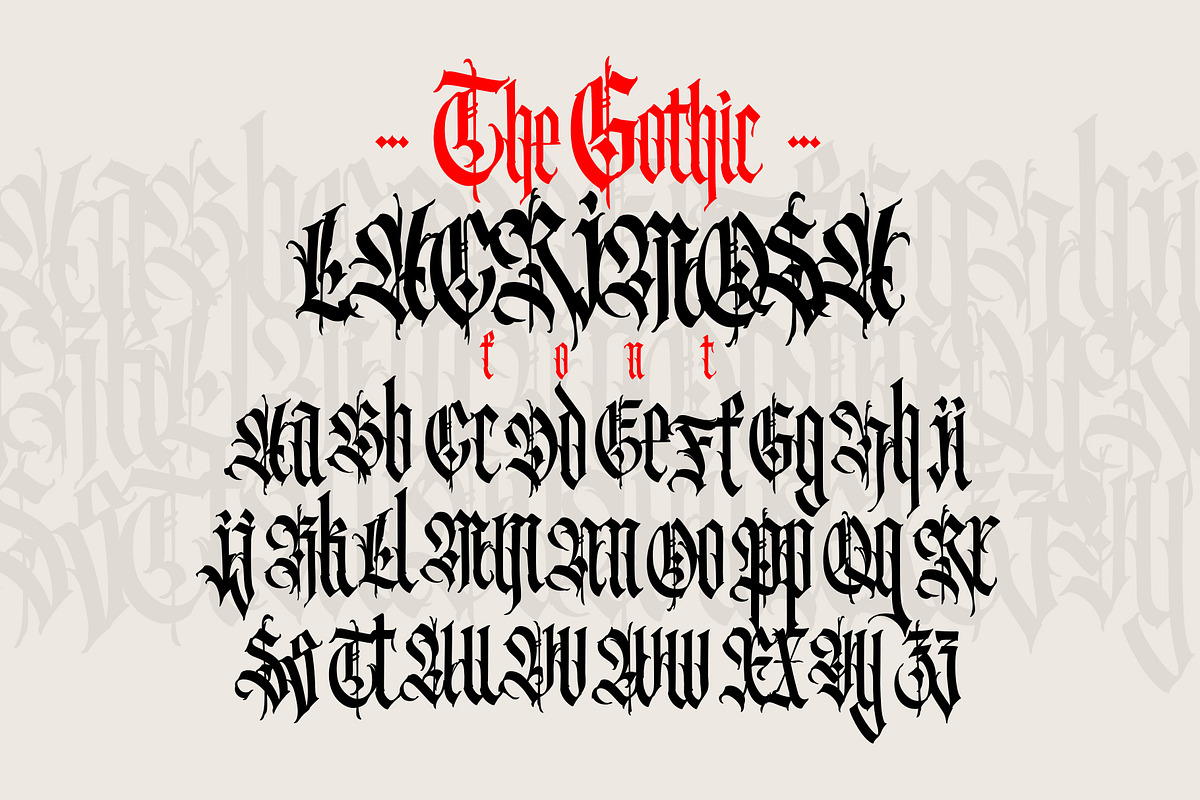 Gothic vector letters - 031, an Object Graphic by GeekClick (Photo 13 of 17)