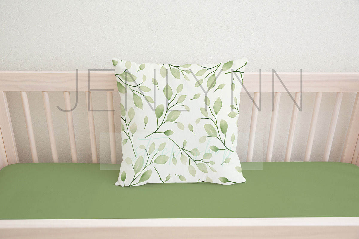 White Pillow + Sheets Mockup #NN36, a Product Mockup by JENLYNN Stock Shop (Photo 3 of 5)